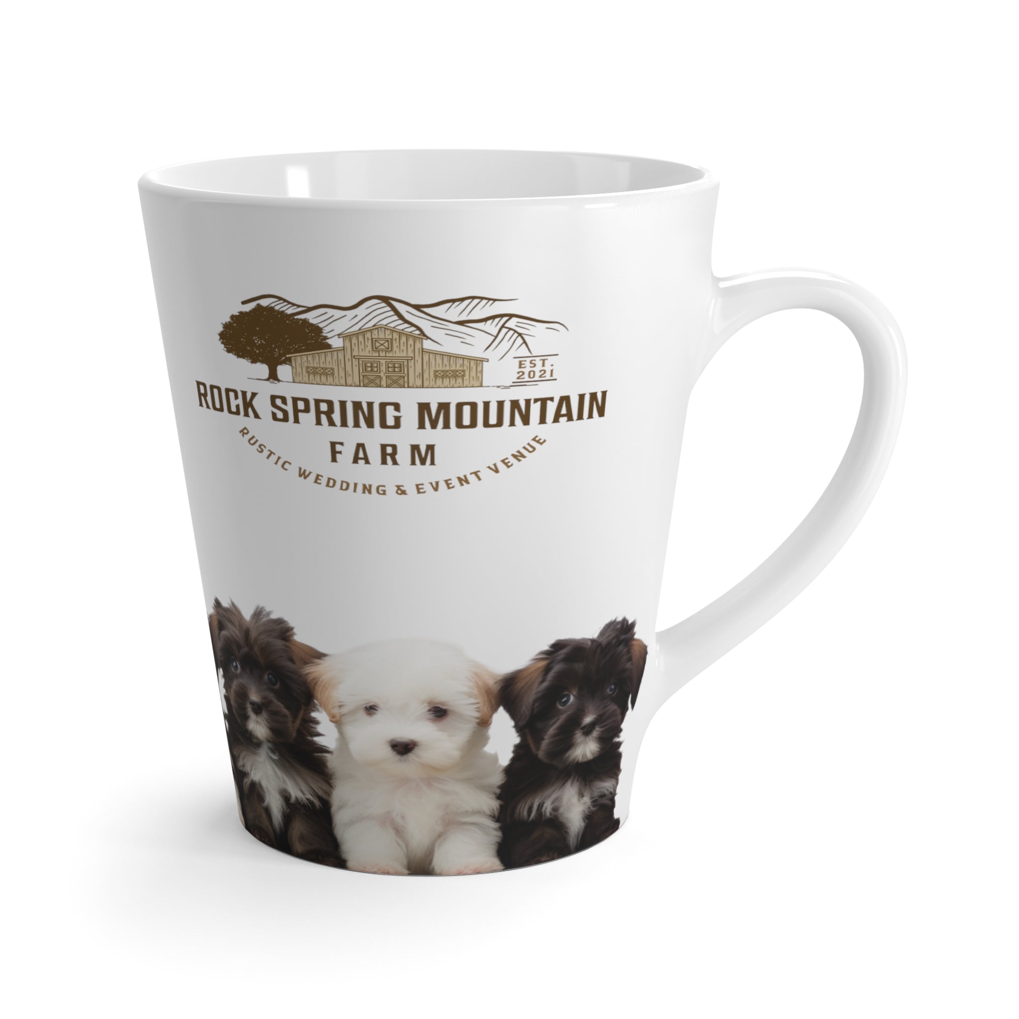 Bichon Shih Tzu Mix  Puppies Latte Mug